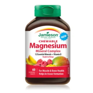 Chewable Magnesium Mineral Complex + d3 | Jamieson™ | 60 Cewable Tablets